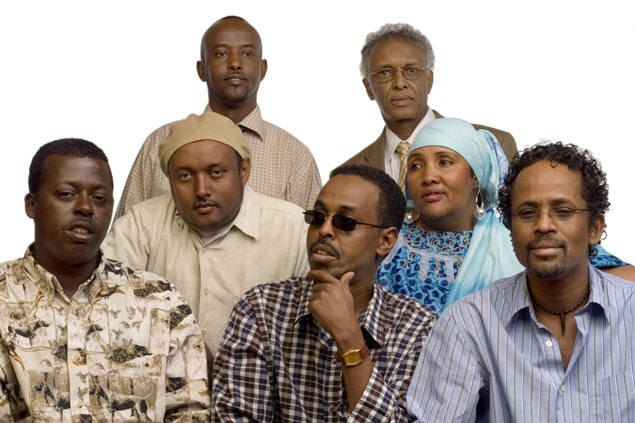 Ilays, Somali Multicultural Artists, pose together.