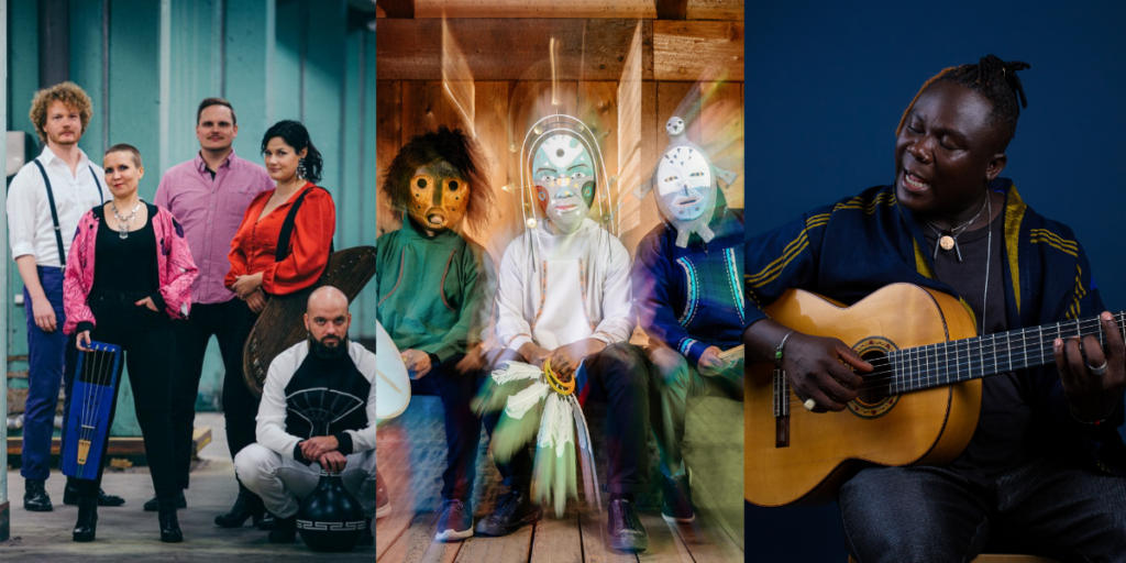 From left: Okra Playground, Pamyua, and Okaidja Afroso.